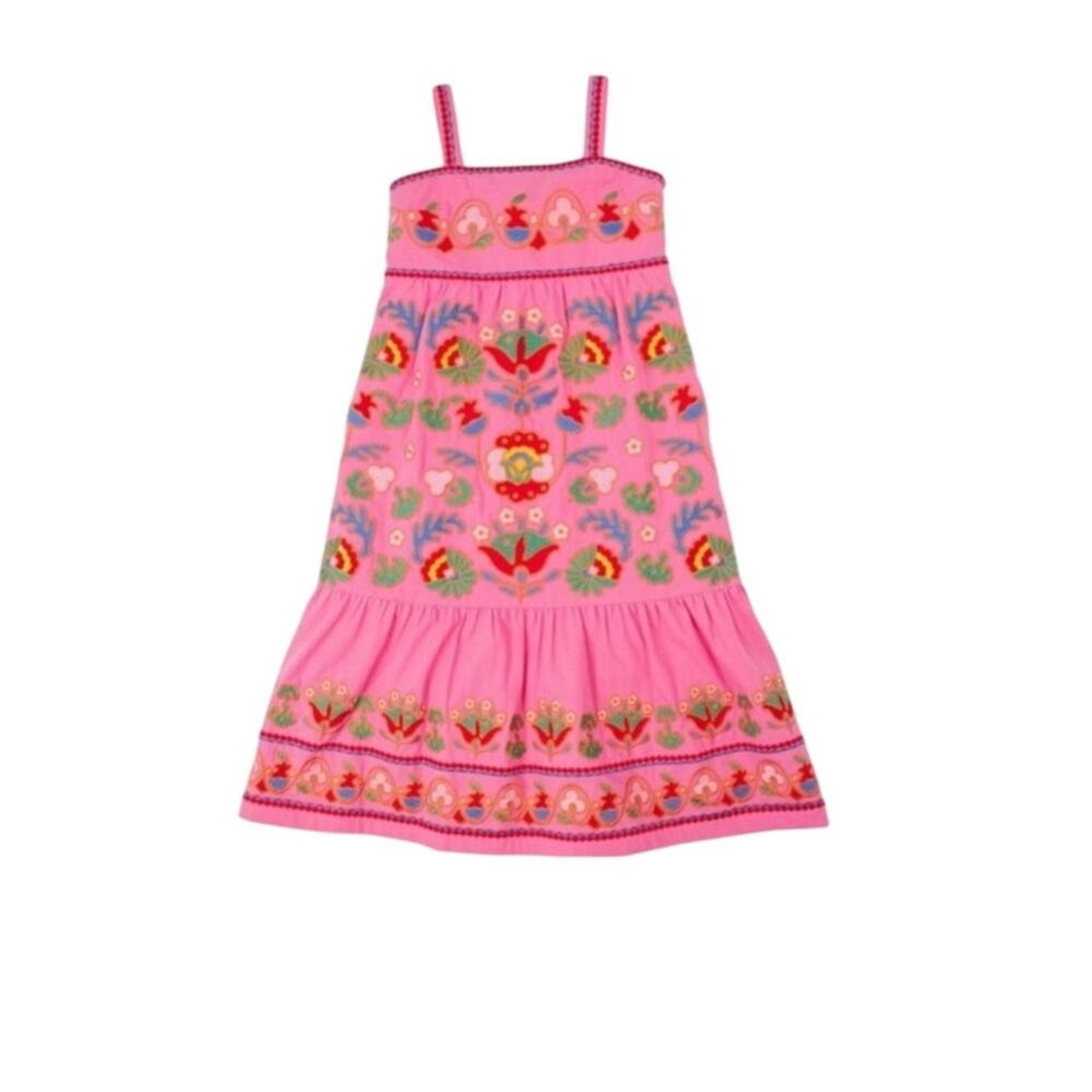 10 New with Tags J.Marie Landon Embroidered Tiered Dress - Picture 2 of 4